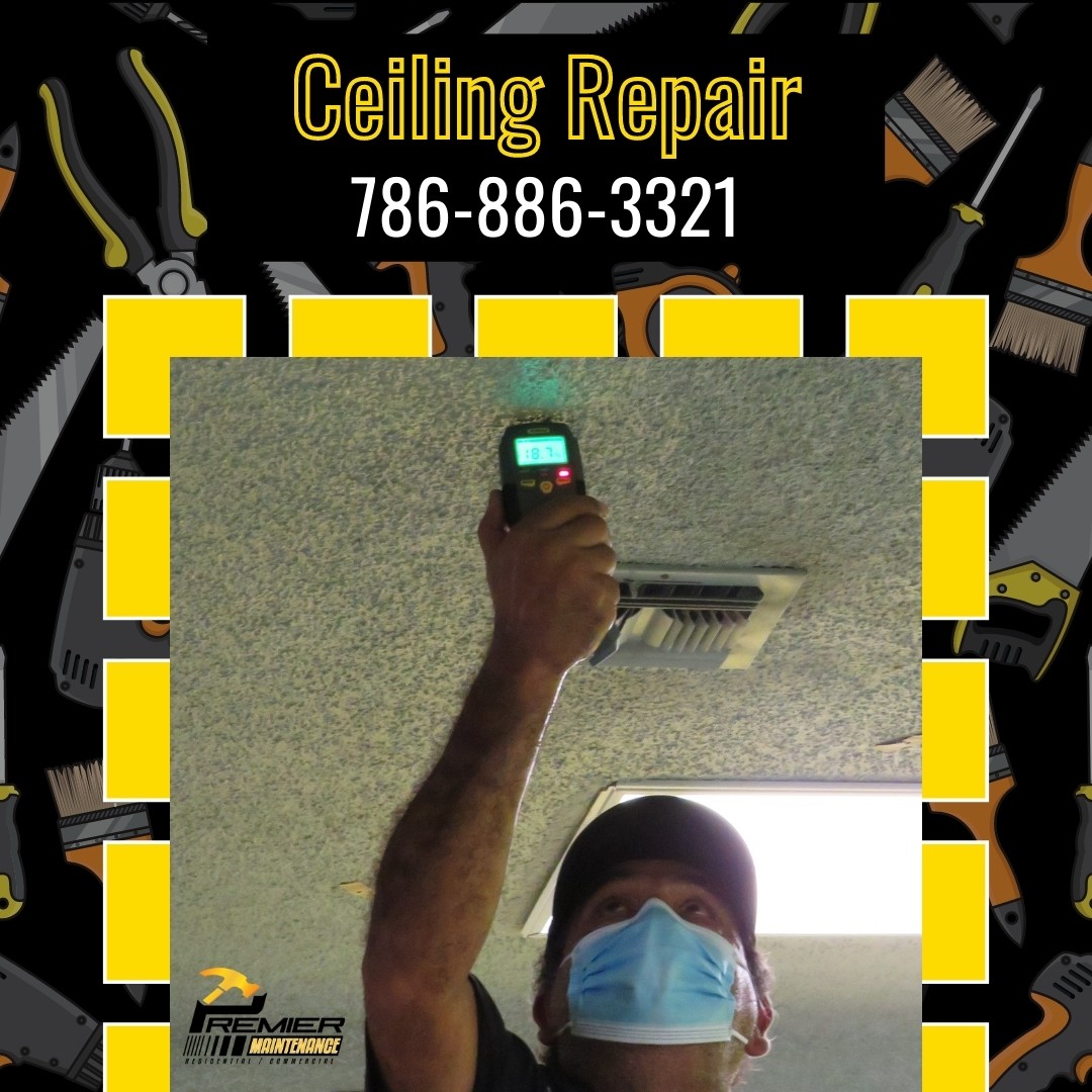 Ceiling repair and installation in Broward County